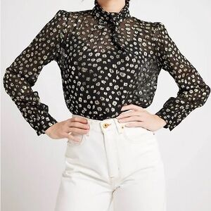 Mille Charlotte top in gold dust XL